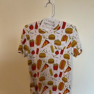 Little sleepies pizza party shirt worn once